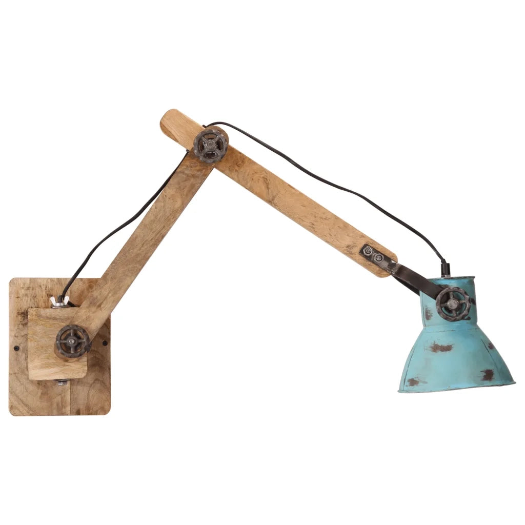Lampada a Parete 25 W Blu Anticato 96x15x20 cm E27 371842