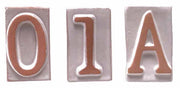 BL NUMERO CIVICO 0 IN TERRACOTTA 5X9 CM- 6,0 blister