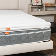 Topper Memory Foam 160x195 - alto 5 cm, a portanza differenziata, sfoderabile | Correttore H5