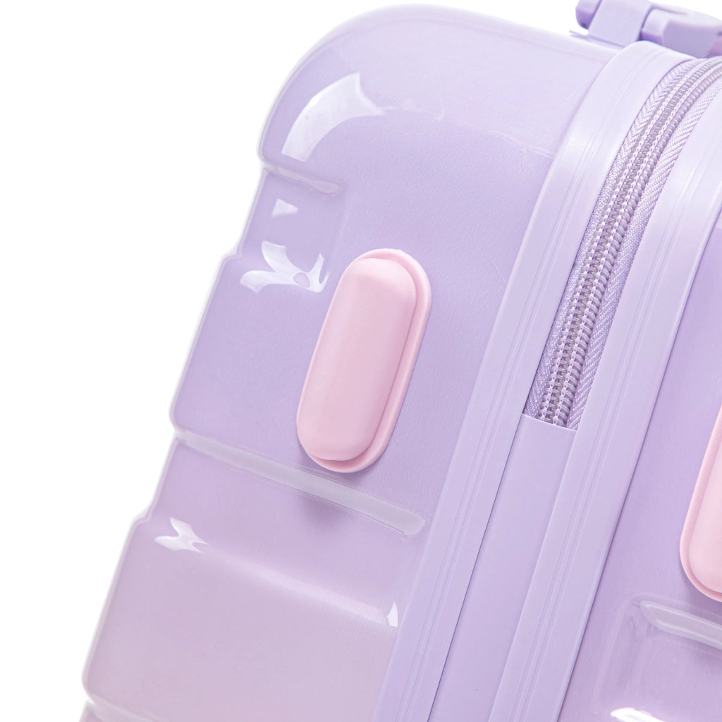 Set valigie rigide 2 pezzi con spinner e combinazione, viola, include beauty case 14