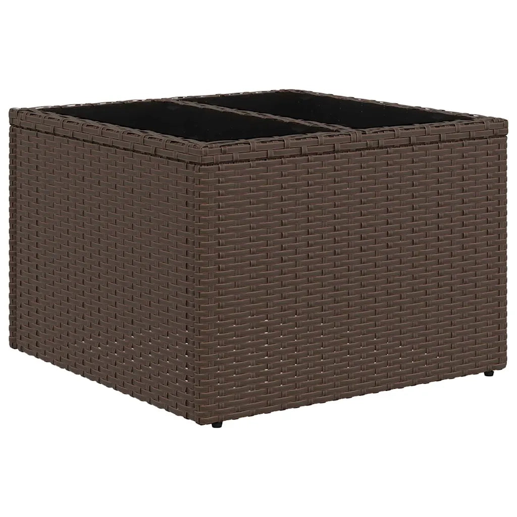 Set Divano da Giardino 5 pcs Marrone e Crema polyrattan 3355597
