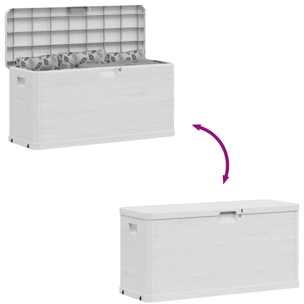 Baule da Giardino-Cassa da giardino 280 L Grigio Chiaro