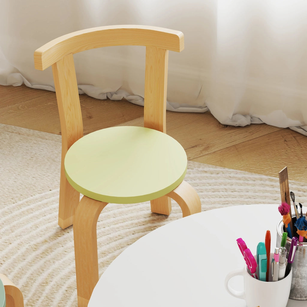 Set sedie e tavolo bambini ¨C Minimal ¨C legno colorato