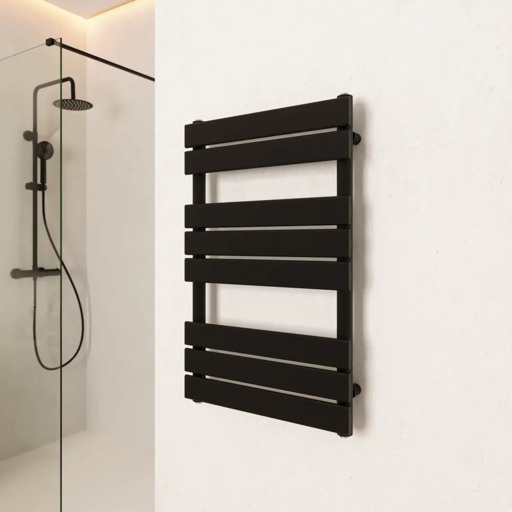 Termoarredo idraulico 800x500 nero opaco interasse 450 | Andromeda