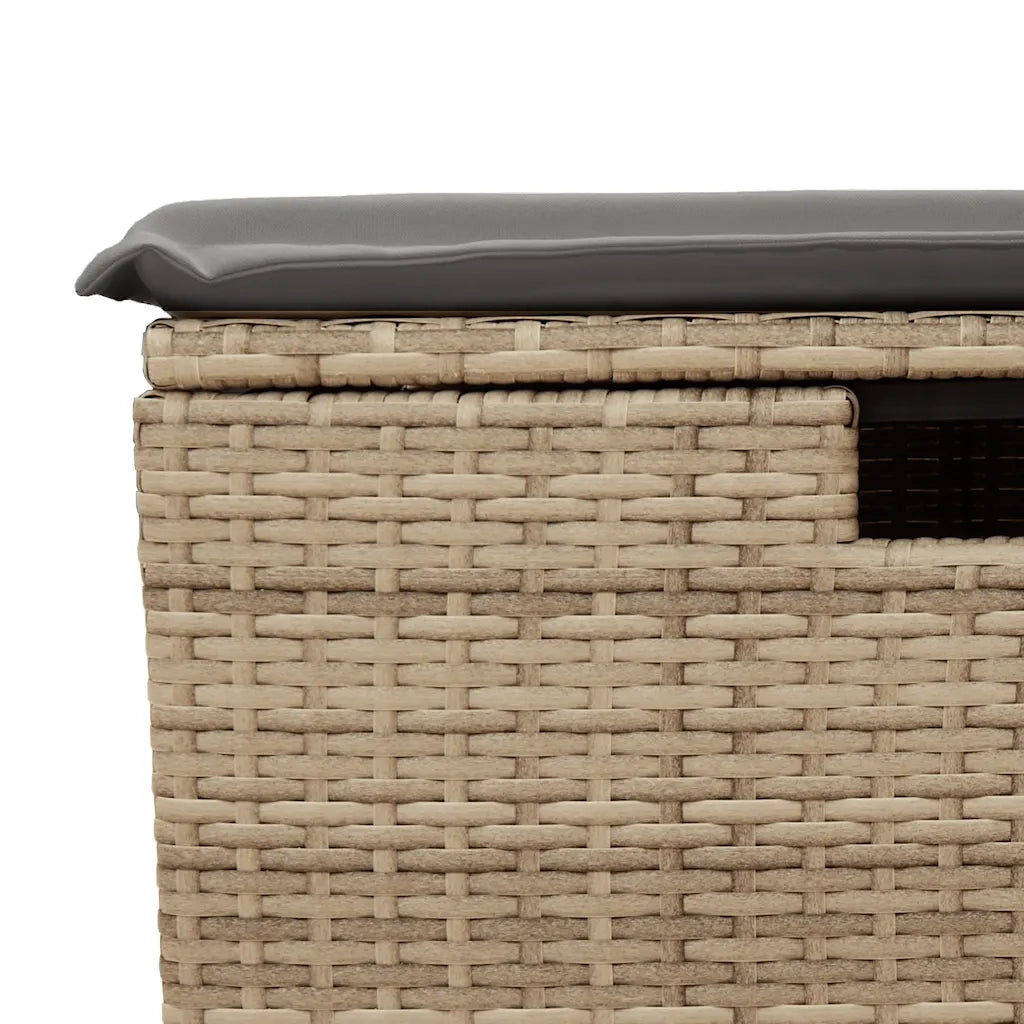 Set Divano da Giardino 8 pz con Cuscini Beige in Polyrattan 3325769
