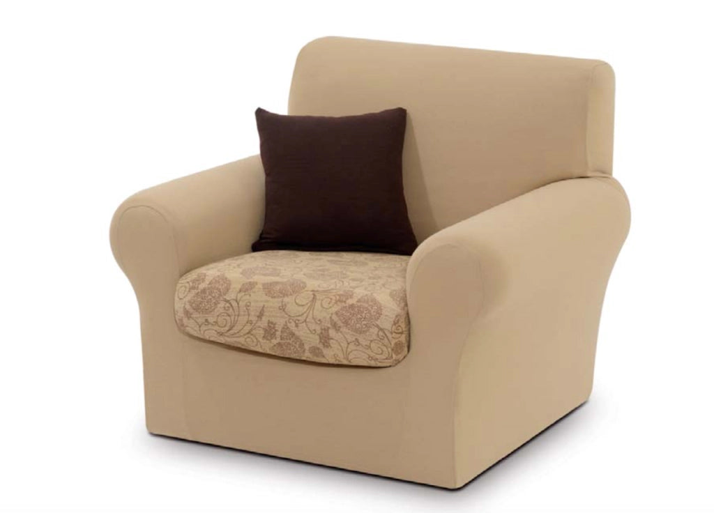 Copridivano Sofa Cover In Tinta Unita - Poltrona - Cobalto 170