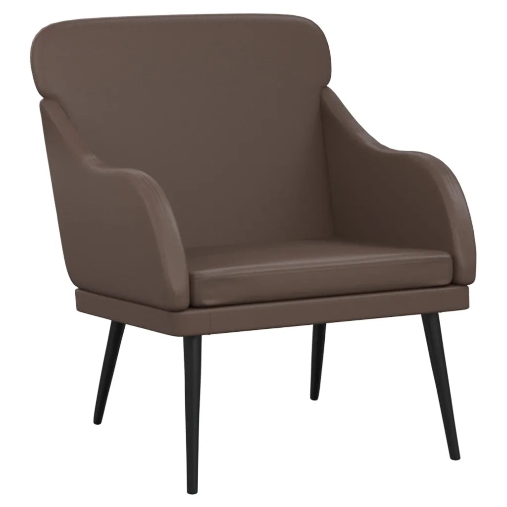 Poltrona Marrone 63x76x80 cm Similpelle 351426