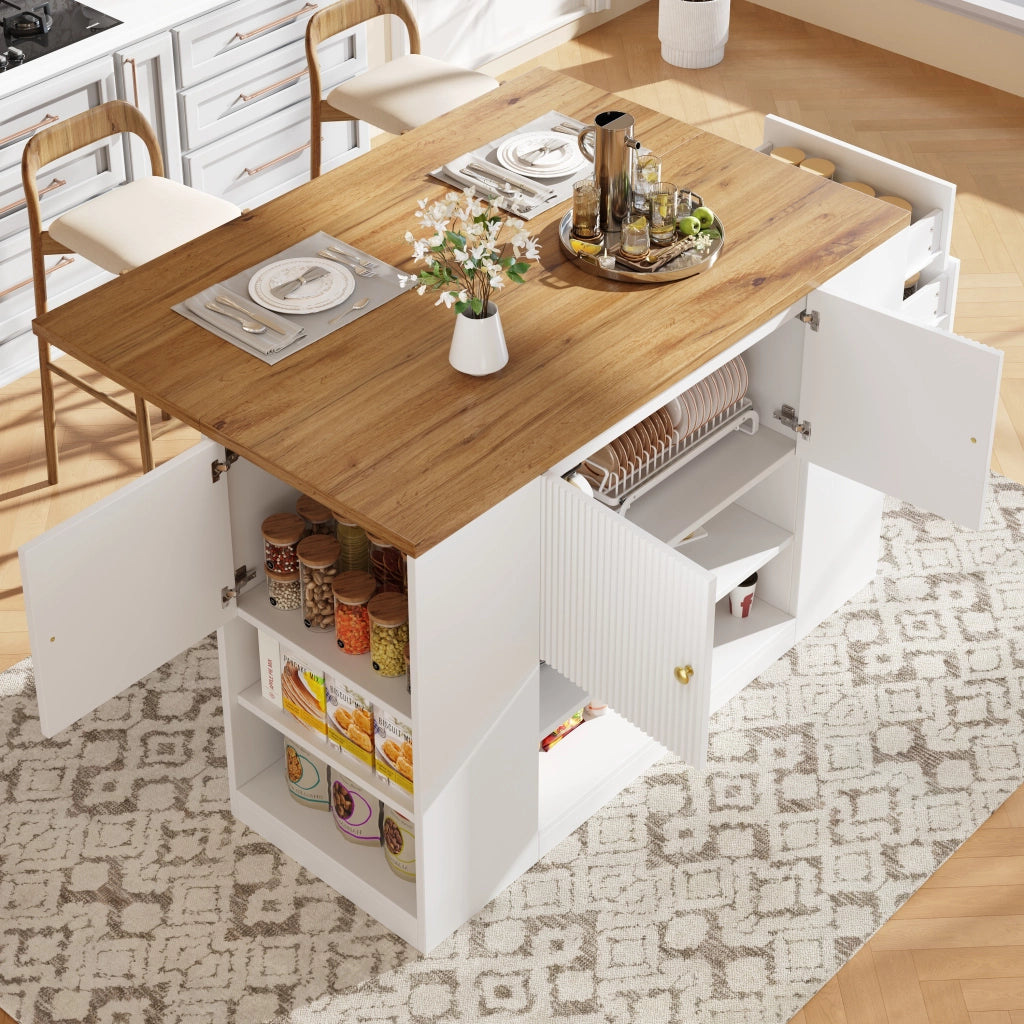 Mobile da Cucina con Cassetti e Ripiani ¨C Xylo ¨C Bianco