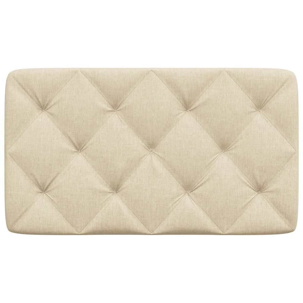 Cuscino Testiera Crema 90 cm in Tessuto 4019203