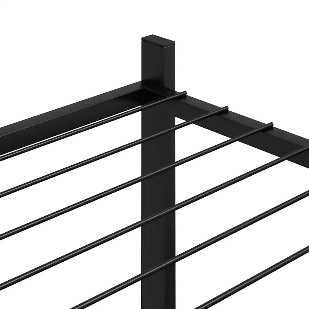 Portafiori 83x25x60 cm Ferro Nero 343125