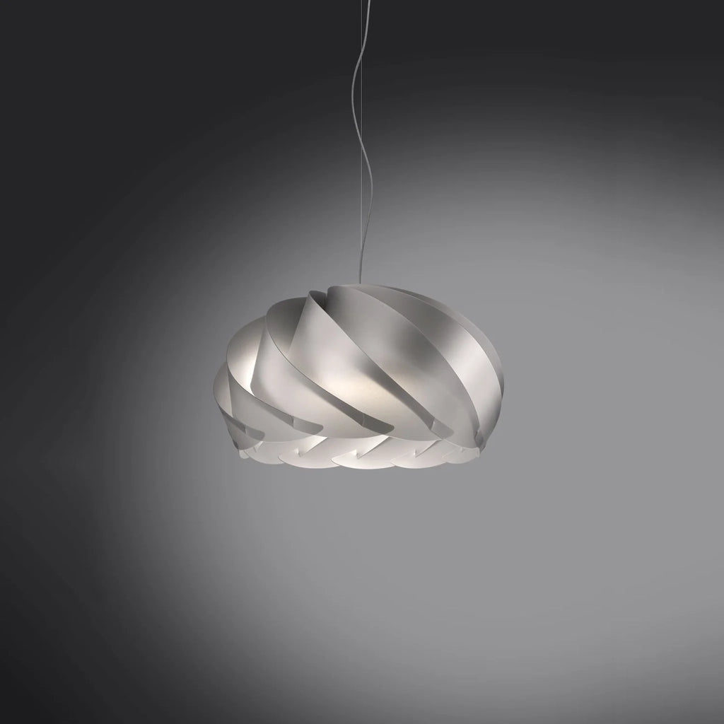Sospensione Moderna Half Globe Polilux ® Argento E Metallo Cromo 1 Luce E27