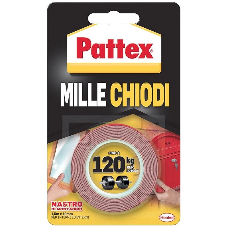 PATTEX MILLE CHIODI TAPE 19 MM X 1,5 M