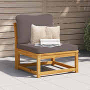 Divano da Giardino con Cuscini in Legno Massello Acacia 366495
