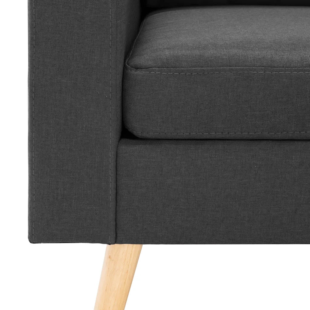 Poltrona Grigio Scuro in Tessuto 288694