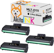 3 Toner Samsung D111L D111S Compatibili AkitaINK Nero