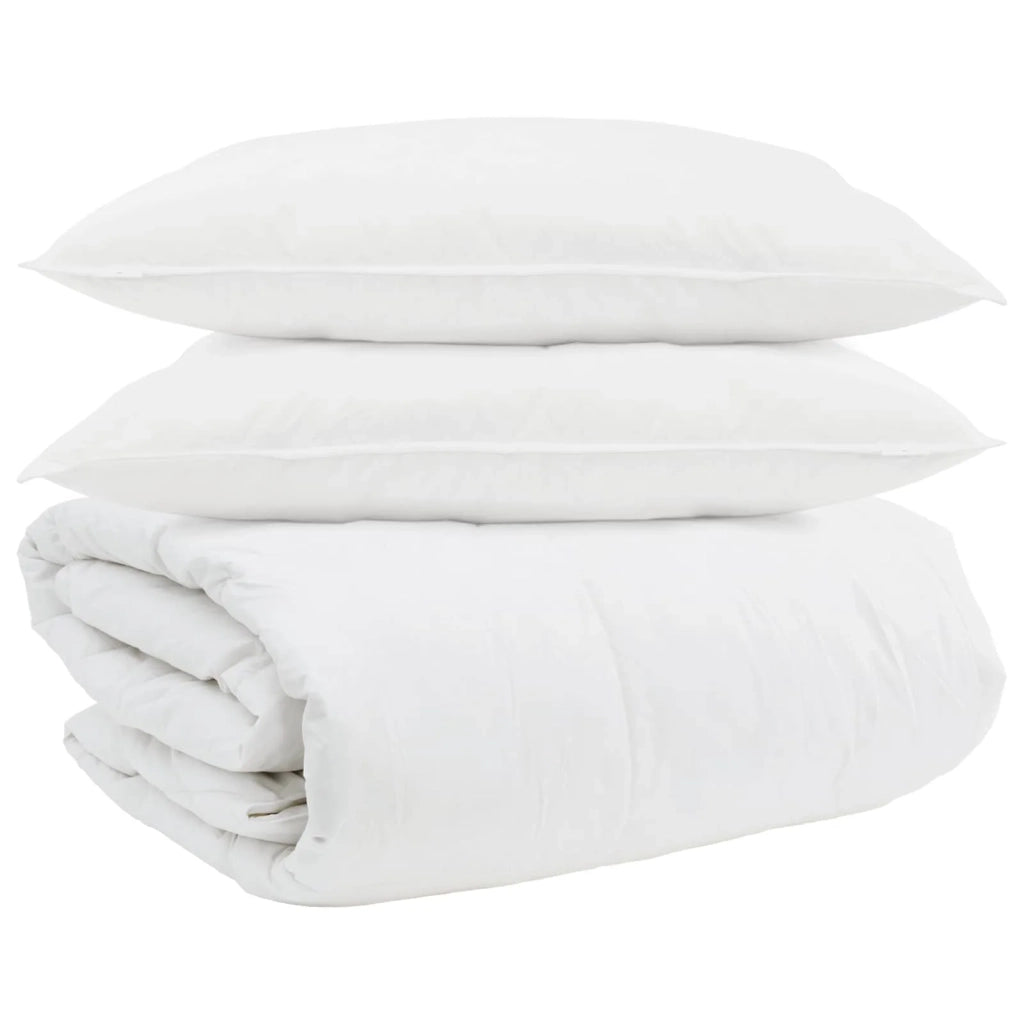 Set di Piumoni con cuscino 3 pcs Bianco Piuma d'anatra 3377126