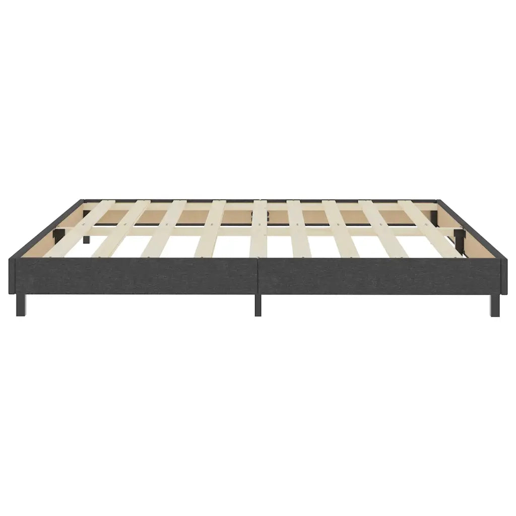 Letto a Molle Grigio in Tessuto 200x200 cm 287459
