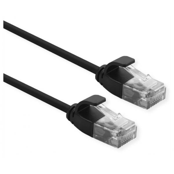 ROLINE CAVO UTP DATA CENTER PATCHCORD CAT.6A/CLASS EA, LSOH, SLIM, NERO, 0.5M