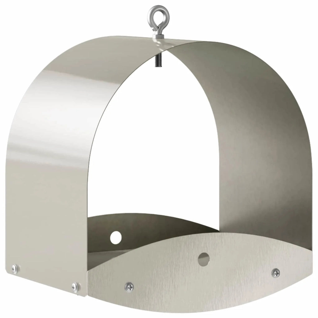 Mangiatoia per uccelli sospesa Acciaio Inox Argento 8014221