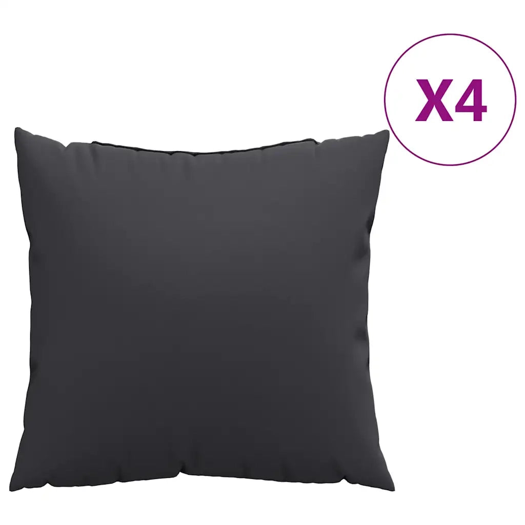 Cuscini per Divano 4 pz | Cuscini per sedie Neri 60x60 cm in Tessuto