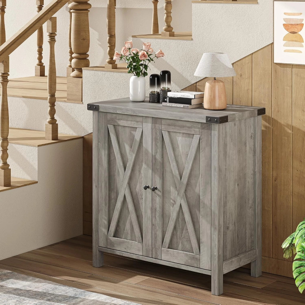 Credenza da sala da pranzo in stile rustico; con ripiano regolabile; 76x40x80 cm
