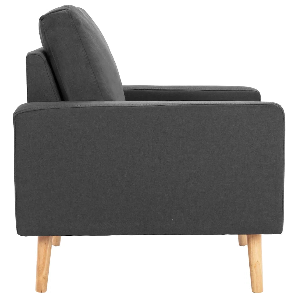 Poltrona Grigio Scuro in Tessuto 288694