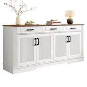 Credenza con cassetti in MDF bianco
