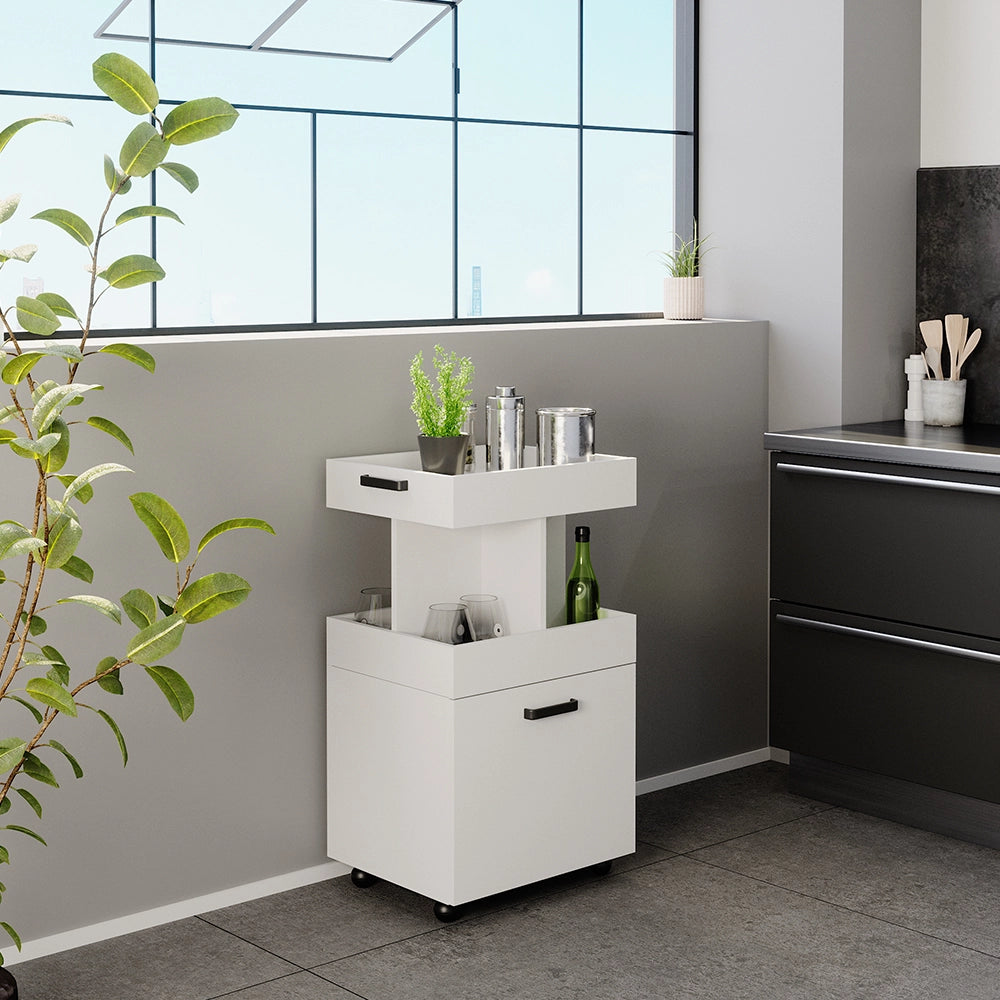 Vicco Carrello cucina Bianco 50 x 88.6 cm