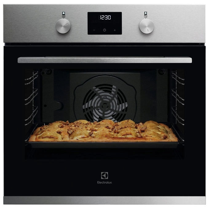Electrolux 949 286 001 Serie 300 Forno da incasso Multifunzione 72 L Classe A+ Cottura ventilata Grill Scongelamento Pulizia AquaClean (59.4x59.4x56.8 cm) colore Acciaio inox