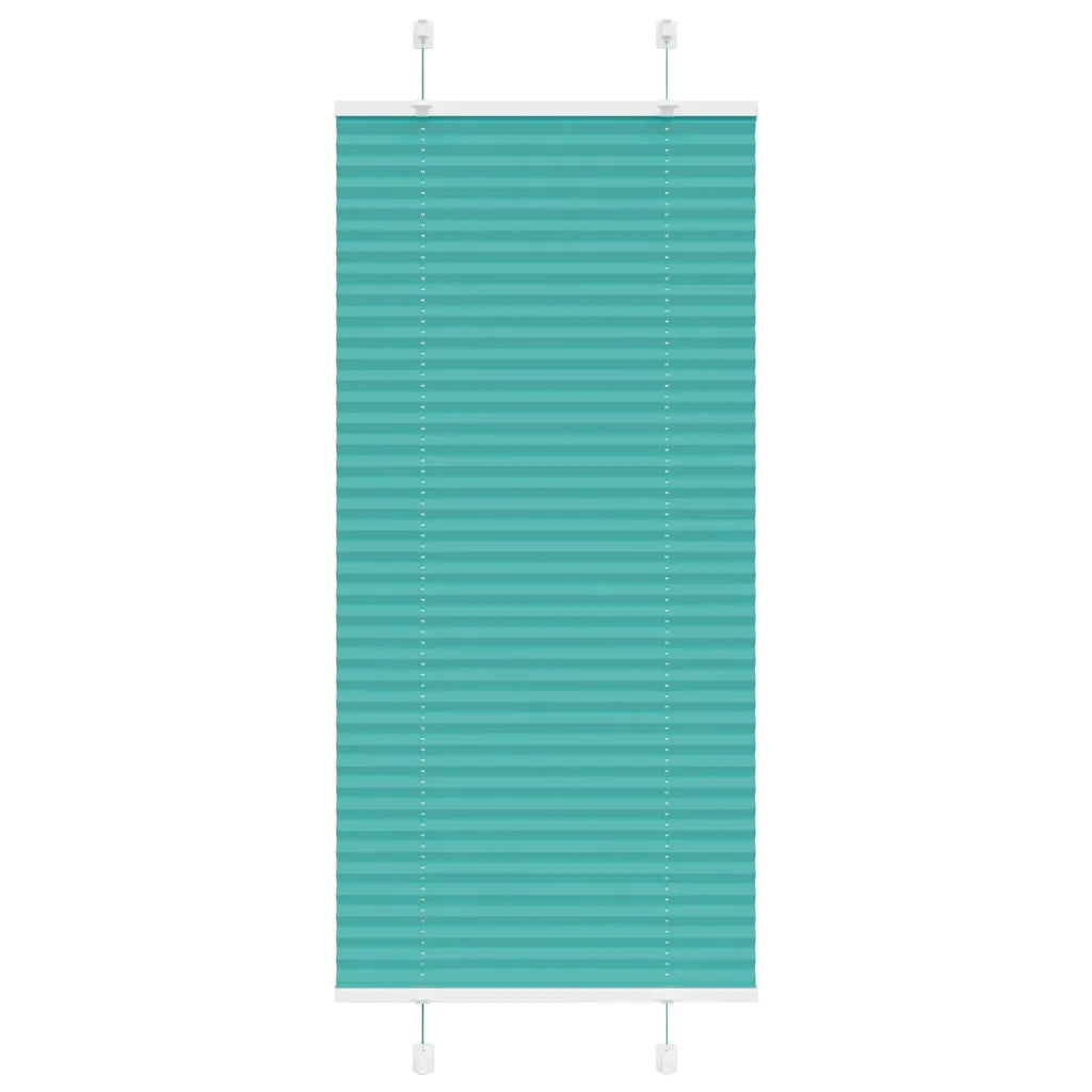 Tenda Plissettata Verde petrolio 60x100 cm Larghezza Tessuto 4015373