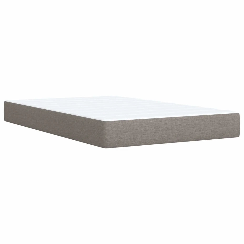 Letto con Box Spring, Materasso e LED Tortora 120 x 190 cm 3451900