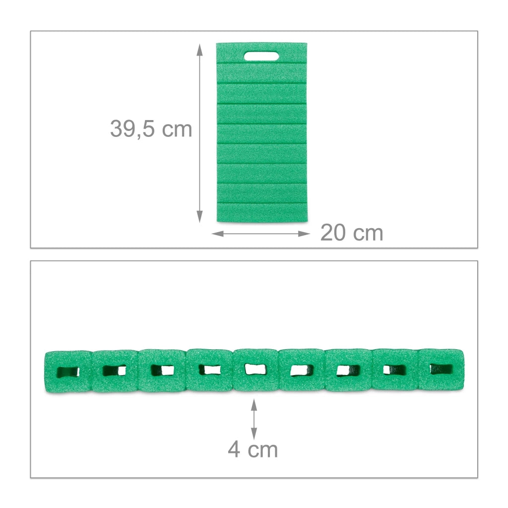 Set di 3 cuscini per ginocchia ergonomici da giardinaggio comodi 50 x 30 x 10 cm in schiuma verde 13_0010844
