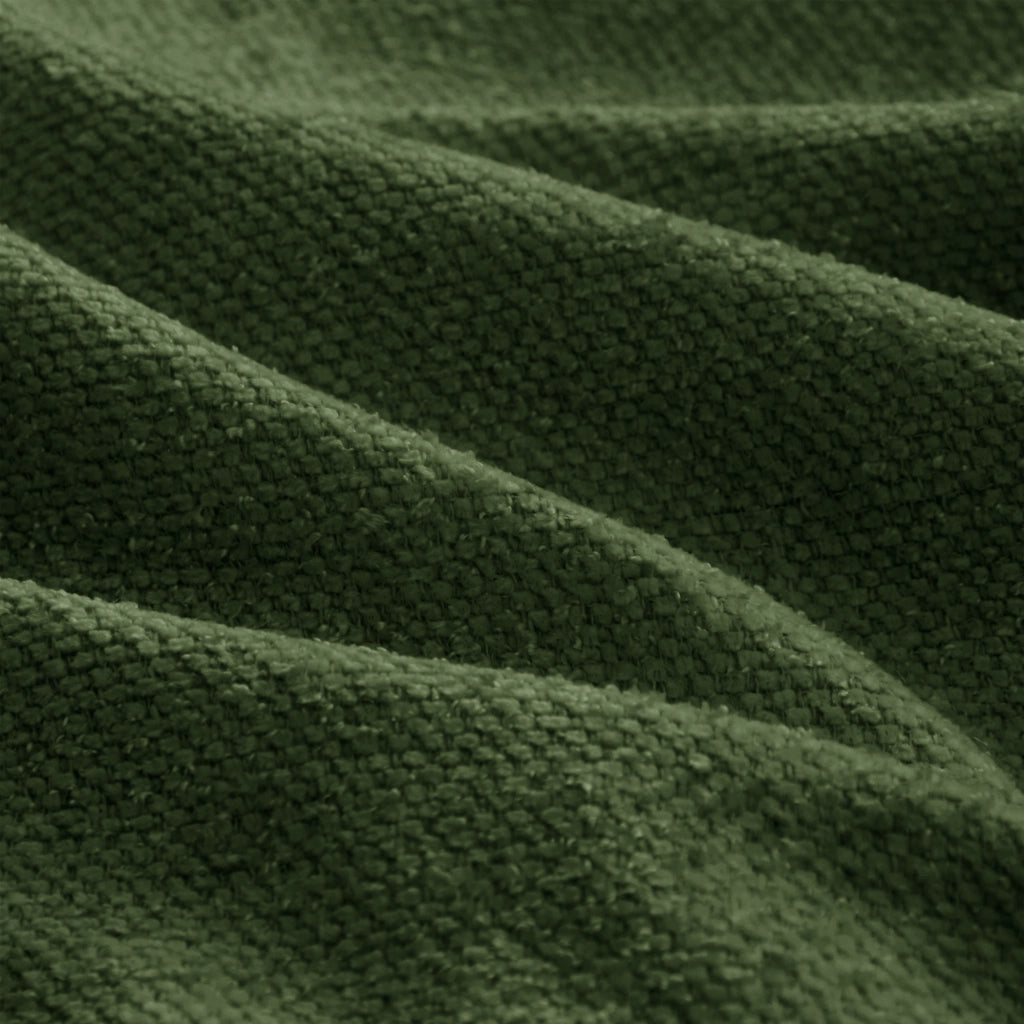 Divano Angolare Modulare Chaise Longue con Cuscini ¨C MINIMAL ¨C Verde, Chenille, Extra Large