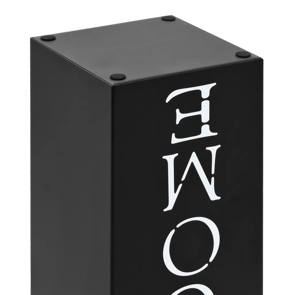 Porta Ombrelli Welcome in Acciaio Nero 246796