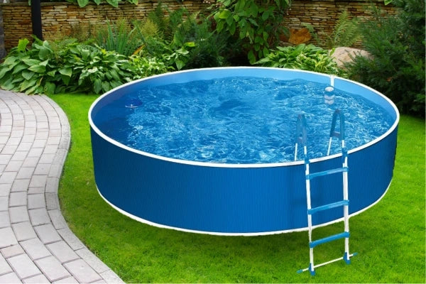 Azuro 240 - 2,4 x 0,9 m, BLU / BIANCO senza filtro, con fori in asse