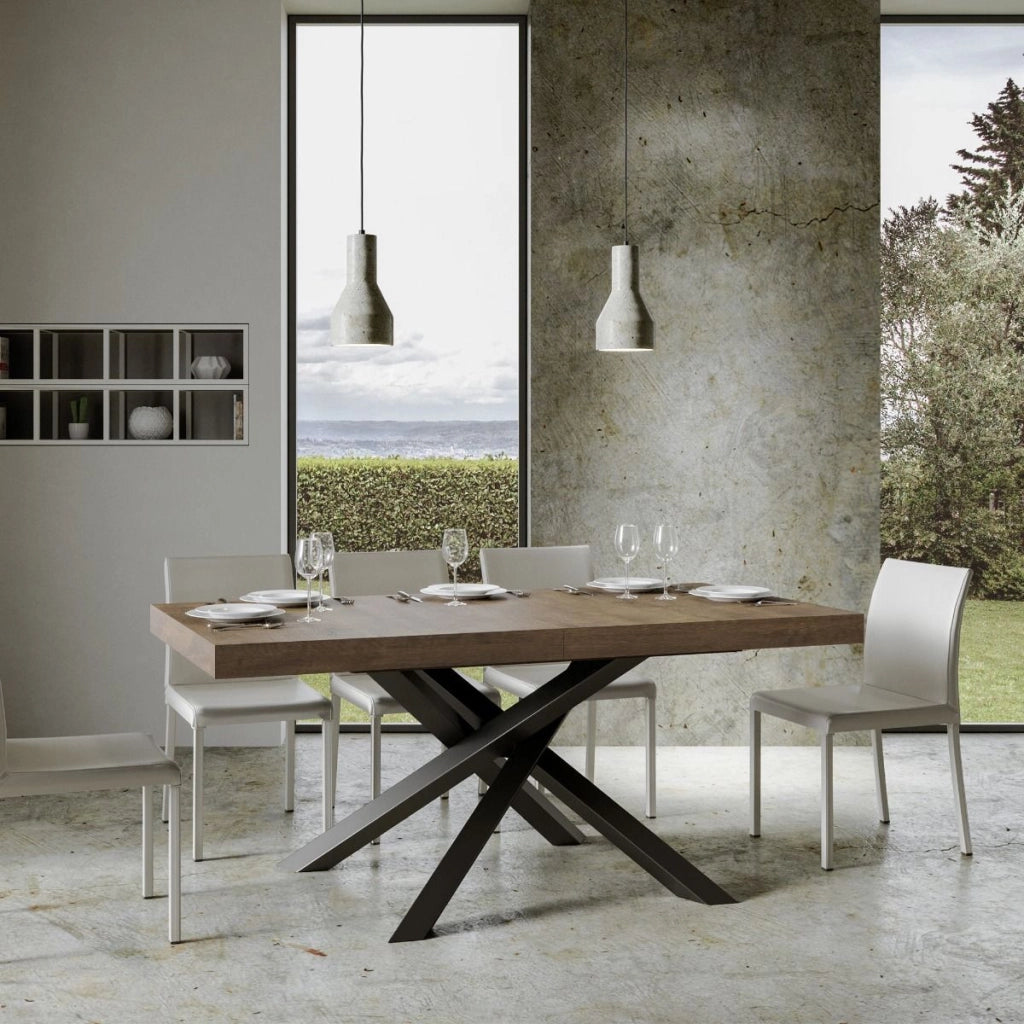 Tavolo Allungabile 140/244x90x77 cm Volantis Premium Noce