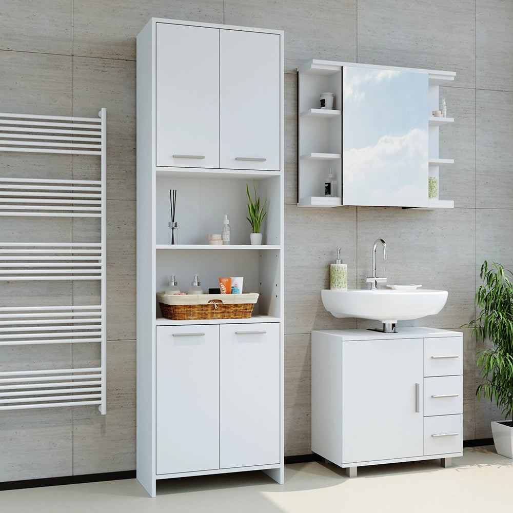 Vicco Mobile bagno alto Bianco 56.1 x 190 cm Mobile da bagno