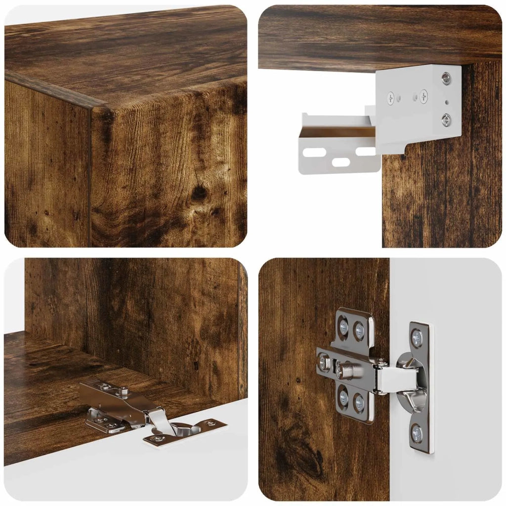Set mobile TV 4 pcs Rovere fumé Legno multistrato 3409155