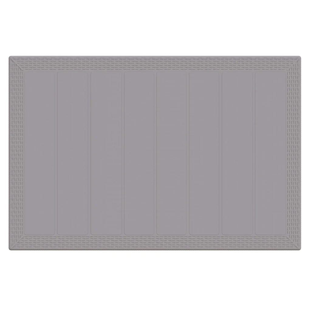 Set da Pranzo per Giardino 7 pcs Grigio chiaro Rattan Polt 3378569