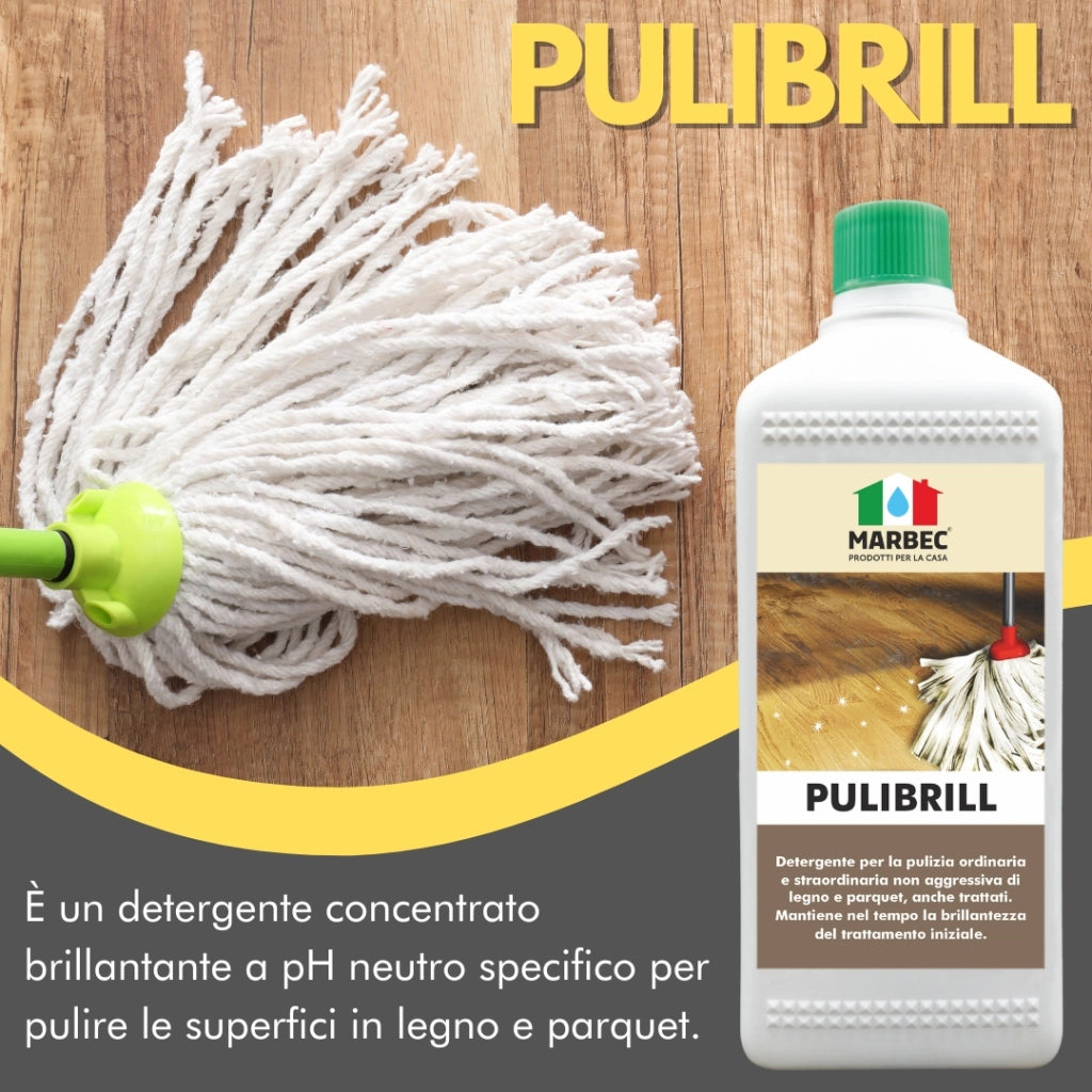 Come pulire il legno PULIBRILL   5LTx4Pz