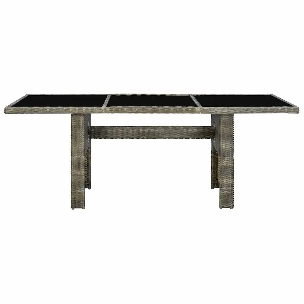 Set da Pranzo da Giardino 9 pz con Cuscini Polyrattan Marrone 3060146