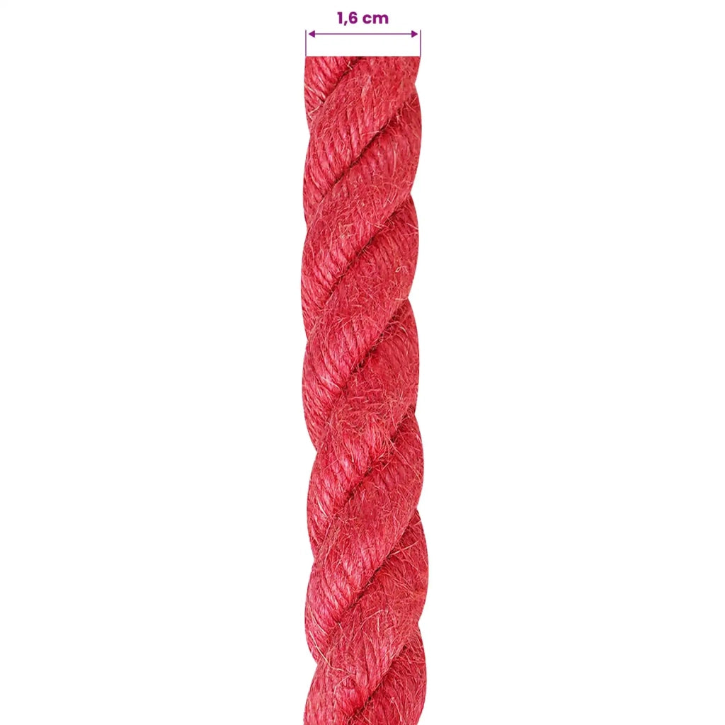 Corda di Juta 16 mm Rosso 100% juta Tossa 42011724