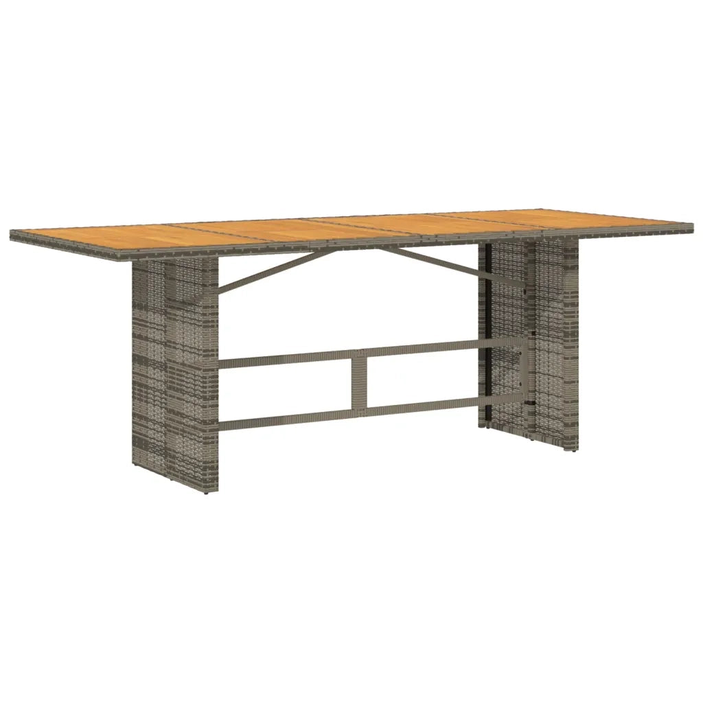 Set da Pranzo da Giardino 9 pz con Cuscini in Polyrattan Grigio 3213144