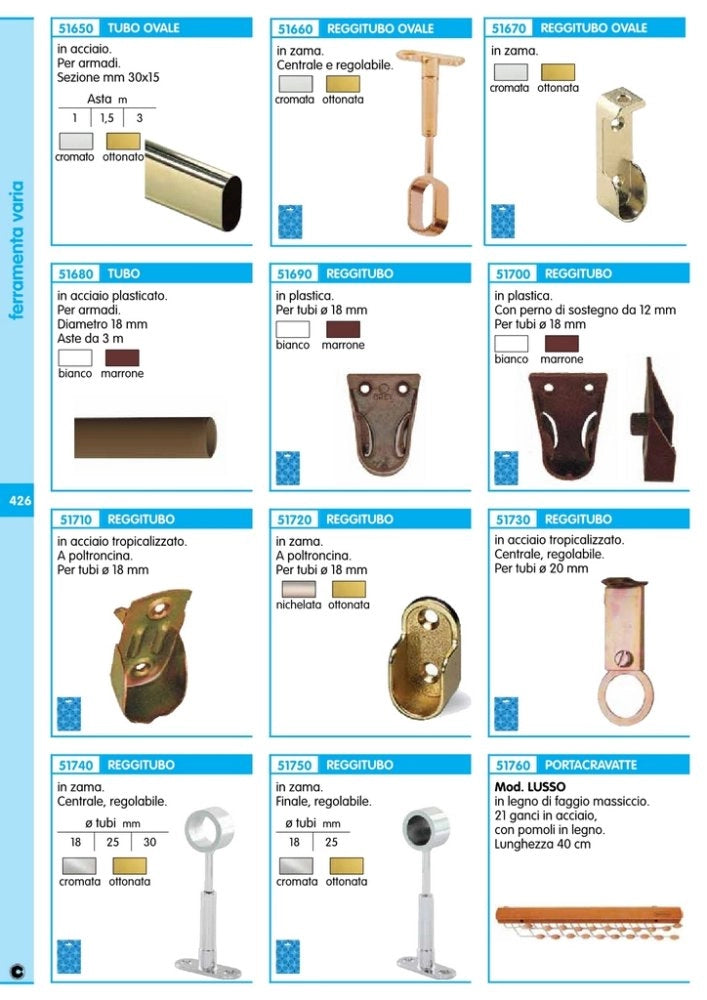 24pz reggitubo centrale regolabile x tubo tondo cromato mm.25 cod:ferx.90014