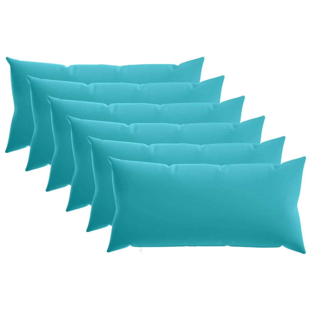 Cuscino con cuscino HEERLEN 6 pz Turchese Poliestere 925448