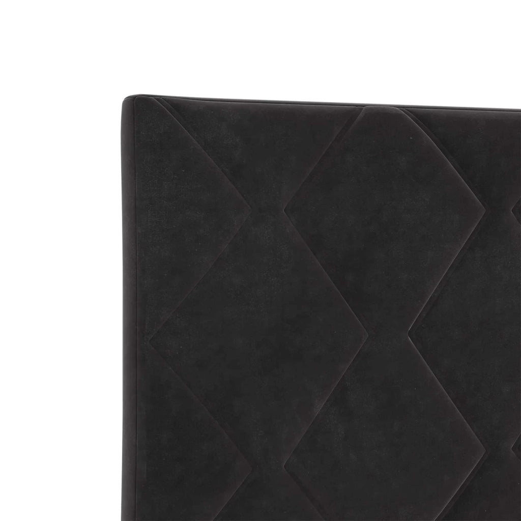 Letto box spring con materasso Nero 120 x 200 cm Velluto 3454591