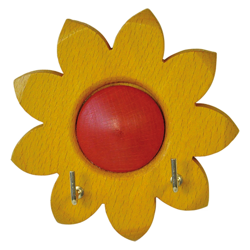 APPENDITUTTO ADESIVO LEGNO 'GIRASOLE' 2 posti - pz. 1  - Blister Koncreto