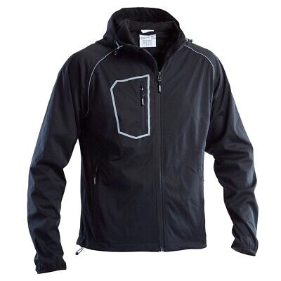 GIUBBINO SOFTSHELL CON CAPPUCCIO 'FASTEN' NERO Tg. S (44-46)