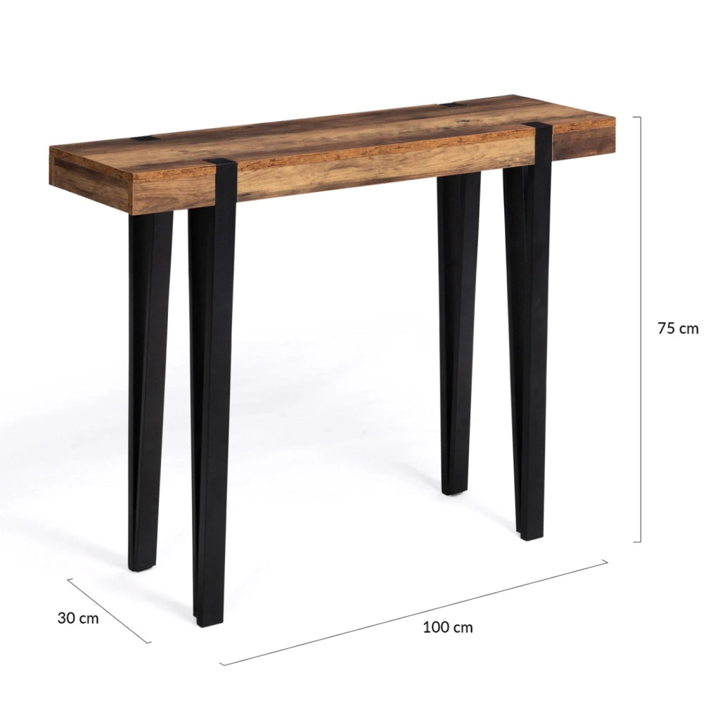 IDMarket - Console in legno AUSTRIA con gamba a perno