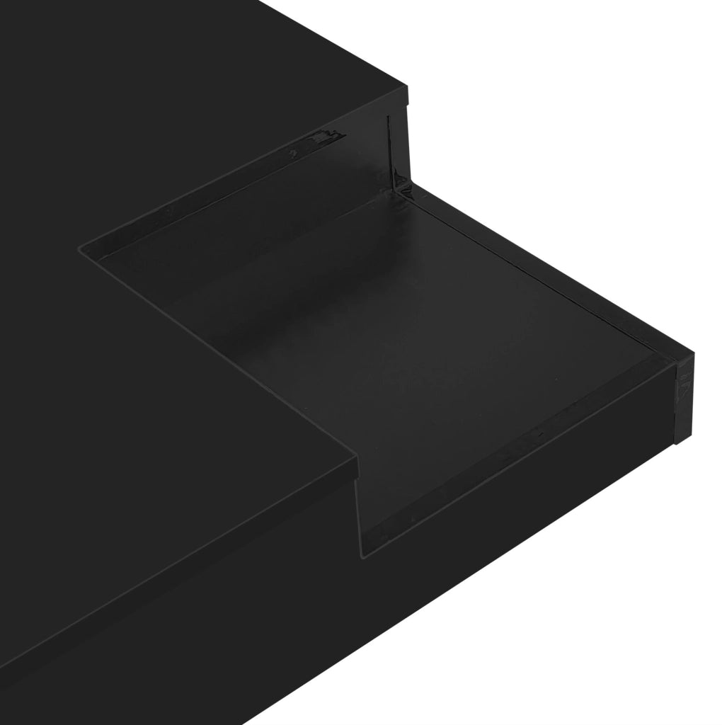 Tavolino da caff¨¨ 72x72x30 cm con box removibile e LED multicolore